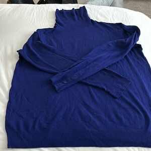 Ann Taylorr Factory turtleneck with button sleeve detailed Xtra Large.